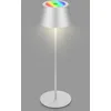 Image de BRILONER - Lampe de table rechargeable RGB 2 en 1, tactile, lumière mobile, lampe de table LED extérieure, IP44, lampe de table LED sans fil, argenté