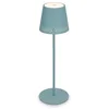 Image de Briloner - Lampe de table LED rechargeable 2 en 1 Montage, Variation progressive, Touche, Lumière mobile, Lampe de table LED extérieure, Lampe de table LED sans fil, Bleu pigeon
