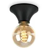 Image de BRILONER - Applique murale intérieure, lampe de salle de bains, plafonnier, luminaire de plafond, applique étanche pour salle de bains, lampe de miroir, noire