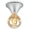 Image de BRILONER - Applique Intérieure et Plafonnier Étanche pour Salle de Bain, Lampe Miroir en Chrome Mat