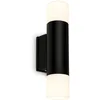 Image de BRILONER - Lampe Salle de Bain Noire LED, 27,5 cm, IP44 Protection Contre les Éclaboussures, Lumière Blanche Chaude, Applique Murale Intérieure, Lampe Miroir
