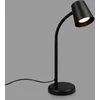 Image de BRILONER - Lampe de chevet, lampe de bureau orientable, lampe de table GU10 pour bureau à domicile avec interrupteur à câble, lecture, noir