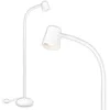 Image de BRILONER - Lampadaire décoratif pour le salon et la lecture, Lampe orientable, Lampe de salon, Pédale, Éclairage indirect, Blanc