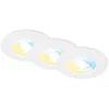 Image de BRILONER - Lot de 3 spots LED encastrables 230V, spots LED pour salle de bain IP44, spots de plafond, spots LED, couleur de lumière réglable, blanc