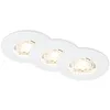 Image de BRILONER - Lot de 3 spots LED encastrables 230V, spots LED pour salle de bain IP44, spots de plafond, spots LED, spots de plafond plats, blanc