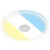Image de BRILONER - Spot LED à encastrer 230V, salle de bain IP44, plafonnier, 12W, 1200lm, blanc chaud, neutre, froid, aluminium, moderne, 17cm, 1 unité