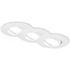 Image de BRILONER Lot de 3 spots LED encastrables Intensité variable Spot de plafond Lampe de salle de bain 4,9 W 90 x 45 mm