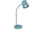 Image de BRILONER - Lampe de chevet, lampe de bureau orientable, lampe de table GU10 pour bureau à domicile avec interrupteur à câble, lampe de lecture, bleu pigeon
