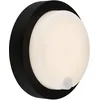 Image de BRILONER - Lampe d'extérieur avec détecteur de mouvement, Lampe murale avec accu, Lampe avec accu, Lumière blanche chaude, Noir, 170x55 mm (DxH)