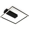 Image de BRILONER - Plafonnier LED Frame, plafonnier LED blanc chaud, lampe 12W, lampe de salon, lampe de chambre, 320x300x50 mm (LxlxH)