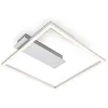 Image de BRILONER - Plafonnier LED Frame, plafonnier LED blanc chaud, lampe 12W, lampe de salon, lampe de chambre, 320x300x50 mm (LxlxH)