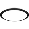 Image de BRILONER - Plafonnier de salle de bain, plafonnier à couleur de lumière réglable, lampe LED, lampe de salle de bain, lampe de salle de bain, IP44 protection contre les éclaboussures, 370x65 mm, noir