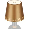Image de BRILONER - Lampe bouteille LED à intensité variable, Lampe bouteille à poser LED, Lampe de lecture, Lumière blanche chaude, 110x90 cm (DxH), Or mat