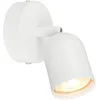 Image de Briloner Lampe de lecture, applique murale d'intérieur, lampe de salon pivotante, métal blanc (Lot de 3)