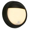 Image de BRILONER - Applique LED à pile avec détecteur de mouvement, détecteur crépusculaire, minuterie 20 secondes, lampe d'extérieur, spot LED d'extérieur, applique d'extérieur, 17 x 7 cm, noir