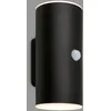 Image de BRILONER - Lampe murale LED rechargeable avec détecteur de mouvement, capteur crépusculaire, minuterie 20 sec, applique murale extérieure, 15,5x7x8,5 cm (hxlxp), noir