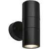 Image de BRILONER - Applique murale extérieure IP54, protection contre les projections d'eau et la poussière, douille GU10, max. 7W, Lampe extérieure, Éclairage extérieur, 16x7,5x11 cm, Noir