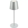 Image de BRILONER - Lampe de table LED sans fil, tactile, à intensité variable, réglable en hauteur, lampe de chevet, lecture, camping, à accu, extérieur, 36x10,5 cm, argenté