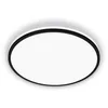 Image de BRILONER - Plafonnier LED, CEE A source lumineuse, 8,5W 1800 lm, lumière indirecte, panneau lumineux extra plat, éclairage salon, cuisine, chambre, couloir, 33x6 cm, noir