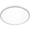 Image de BRILONER - Plafonnier LED, CEE A source lumineuse, 8,5W 1800 lm, lumière indirecte, panneau lumineux extra plat, éclairage salon, cuisine, chambre, couloir, 33x6 cm, chrome mat