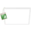 Image de BRILONER - Plafonnier LED, CEE A source lumineuse, 11,4 W 2400 lm, design extra plat, lumière indirecte, panneau lumineux moderne, éclairage salon, cuisine, chambre, couloir, 29x29x3 cm, blanc