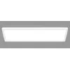 Image de BRILONER - Plafonnier LED, CEE A source lumineuse, 14W 3000 lm, design extra plat, lumière indirecte, panneau lumineux moderne, éclairage salon, cuisine, chambre, couloir, 58x20x3 cm, blanc