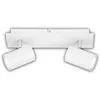 Image de BRILONER - Plafonnier LED, CEE A source lumineuse, orientable, 3000K blanc chaud, 2,5 W chacun 450 lumens, design extra plat, éclairage salon, cuisine, chambre, couloir, 29 cm, blanc
