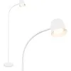 Image de BRILONER - Lampadaire LED sans fil avec touche, intensité variable, batterie et source interchangeables, lampadaire sur batterie, lampe de lecture, lampe de salon, plafonnier, lampadaire, 126,5 cm