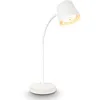 Image de BRILONER - Lampe de table LED sans fil tactile, orientable, pivotante, batterie et source lumineuse interchangeables, lampe de chevet, lampe de bureau et lecture, Home Office, 38,5cm, Blanc