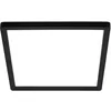 Image de BRILONER - Plafonnier LED à lumière indirecte, plat, lumière blanc neutre, lampe LED, plafonnier LED, lampe de salon, panneau LED, lampe de cuisine, plafonnier, 24x24x3 cm, noir
