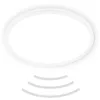 Image de BRILONER - Plafonnier LED avec détecteur de mouvement IP44 portée 3m, couleur de lumière blanc neutre, plat, détection 120 degrés, plafonnier LED, panneau LED, 42x3 cm, blanc