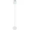 Image de BRILONER - Lampadaire LED RGBW sans fil avec touche, intensité réglable, batterie et source interchangeables, lampadaire sur batterie, lampe de lecture, plafonnier, lampadaire, 133 cm, blanc