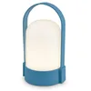Image de BRILONER - Lampe de table LED sans fil IP44, tactile, dimmable, batterie remplaçable, chevet, lecture, LED, camping, lampe à batterie, extérieur, 9x8x15,5 cm, bleu