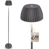 Image de BRILONER - Riffle LED Lampadaire sans fil IP44 avec avec contrôle tactile, dimmable, fonction mémoire, lampadaire sur pied salon rechargeable, German Design Award Winner, 19x124 cm, anthracite
