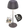 Image de BRILONER - Riffle Lampe de table LED sans fil IP44 avec bord lumineux, variateur tactile, batterie remplaçable, lampe de chevet sans fil,German Design Award Winner, 14,5x36,5 cm, anthracite