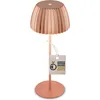 Image de BRILONER - Riffle Lampe de table LED sans fil IP44 avec bord lumineux, variateur tactile, batterie remplaçable, lampe de chevet sans fil, German Design Award Winner, 14,5x36,5cm, couleur cuivre