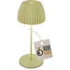 Image de BRILONER - Riffle Mini lampe de table LED sans fil IP44 avec bord lumineux, variateur tactile, batterie remplaçable,lampe de chevet sans fil, German Design Award Winner 2025, 8,5x20 cm, vert