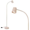 Image de BRILONER - Lampadaire avec interrupteur à pied, orientable, GU10, max. 9W, lampadaire sur pied salon, lampadaire salon 21 x 127,5 cm, beige