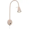 Image de BRILONER - Applique murale intérieure avec interrupteur intégré, orientable, lumière blanche chaude, applique murale, applique murale chambre, lampe murale, appliques, 8 x 45 cm, beige