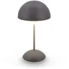 Image de BRILONER - Lampe de table sans fil LED IP44 avec fonction tactile, à intensité variable, batterie 4.000mAh remplaçable, lampe de chevet sans fil, lampe de salon à poser, 16 x 29 cm, anthracite