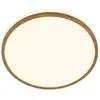 Image de BRILONER - Plafonnier salle de bain avec lumière blanche chaude, IP44 protection contre les éclaboussures, 12W, 1200lm, plafonnier led, plafonnier cuisine, lustre wc, 28 x 7 cm, blanc-bois