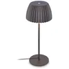 Image de BRILONER - Lampe de table LED à intensité variable, blanc chaud, bord lumineux, chevet, bureau, salon à poser, lampe à poser, table salon, 14,3x36 cm, anthracite