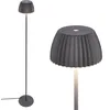 Image de BRILONER - Lampadaire LED tactile, à intensité variable, bord lumineux, blanc chaud, salon, lampe sur pied, lampadaire sur pied, 19x124 cm, anthracite