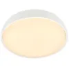 Image de BRILONER - Plafonnier LED avec lumière blanc chaud, 10W, 1200lm, salon, chambre, luminaire plafonnier, cuisine, 28,5x7,6 cm, blanc