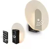 Image de BRILONER Sticklights - Lampe murale sans électricité ni perçage avec détecteur de mouvement, batterie, fixation magnétique amovible, sans fil, 15x3,7x14,7 cm, nickel mat