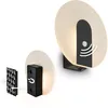 Image de BRILONER Sticklights - Lampe murale sans électricité ni perçage avec détecteur de mouvement, batterie, fixation magnétique amovible, sans fil, 15x3,7x14,7 cm, noir