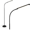 Image de BRILONER - Lampadaire LED avec bande lumineuse, variateur tactile continu, fonction mémoire, câble USB-C 1,5 m, interrupteur séparé, lumière blanche chaude, Ø21x170 cm, Noir