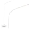 Image de BRILONER - Lampadaire LED avec bande lumineuse, variateur tactile continu, fonction mémoire, câble USB-C 1,5 m, interrupteur séparé, lumière blanche chaude, Ø21x170 cm, Blanc