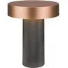 Image de BRILONER - Lampe de table sans fil, variateur tactile progressif, fonction mémoire, ip44, câble usb-c, batterie remplaçable, de chevet sans fil, salon à poser, 16x20 cm, anthracite bronze métallique