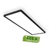 Image de BRILONER Panneau LED avec source lumineuse EEK A 14 W 3000 lm noir 58 cm | Plafonnier plat à lumière indirecte LED pour salon, cuisine, chambre à coucher